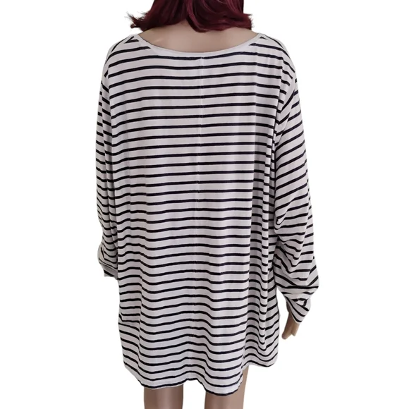 Duluth Trading Co. 100% Cotton Long Sleeved Striped Tee - Size 4X - Picture 7 of 9